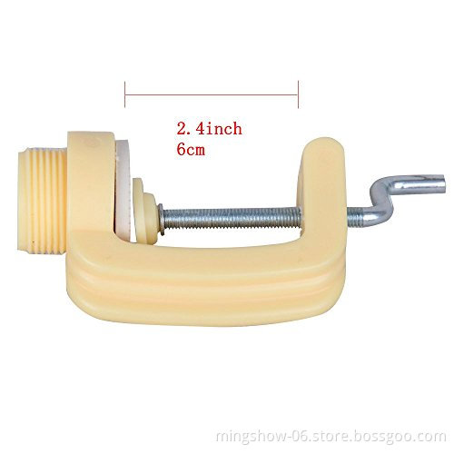 Common Size Practice Training Mannequin Head Holder Wig Head Stand Table Clamp Metal And Plastic Material 1 Piece